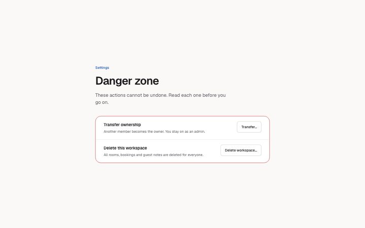Danger zone