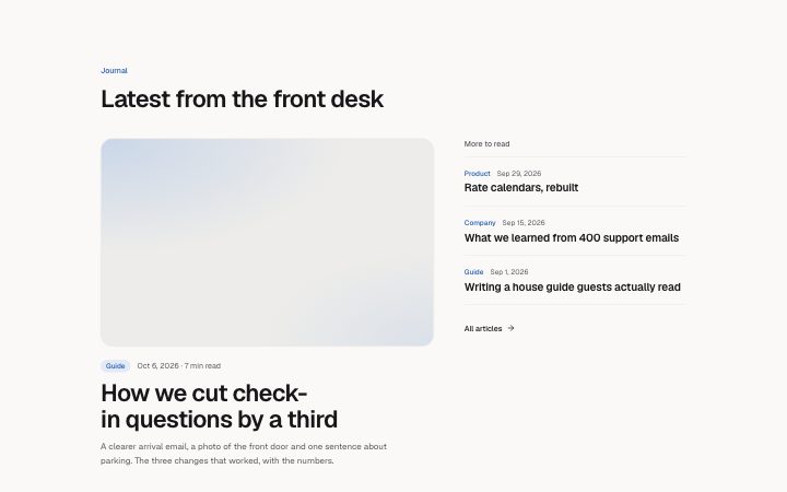 Blog, featured post