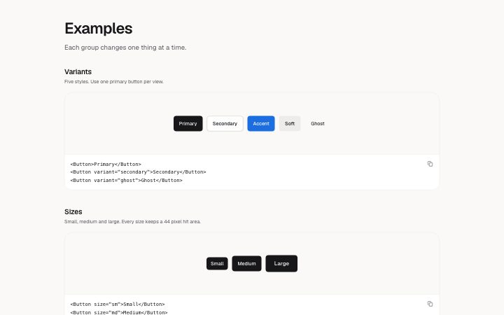 Docs, examples