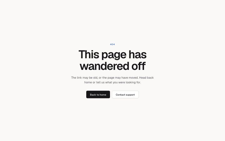 Error page