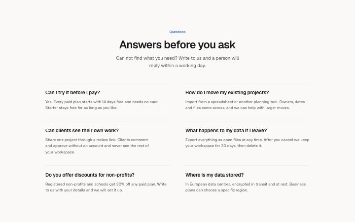 FAQ, columns