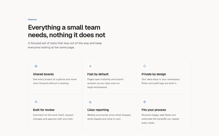 Features, grid