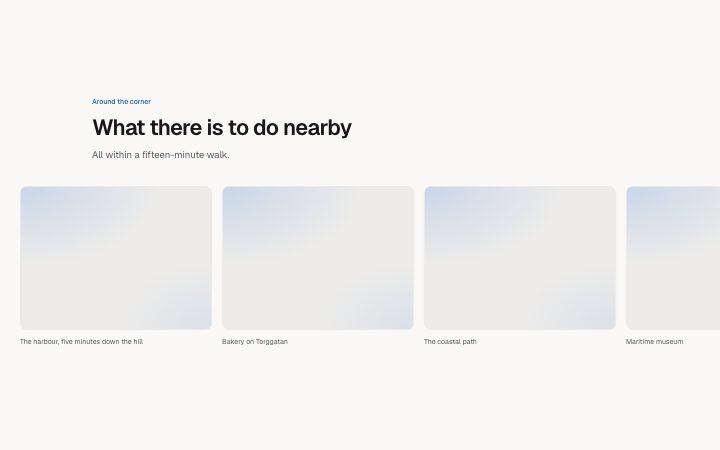 Gallery, scroll strip