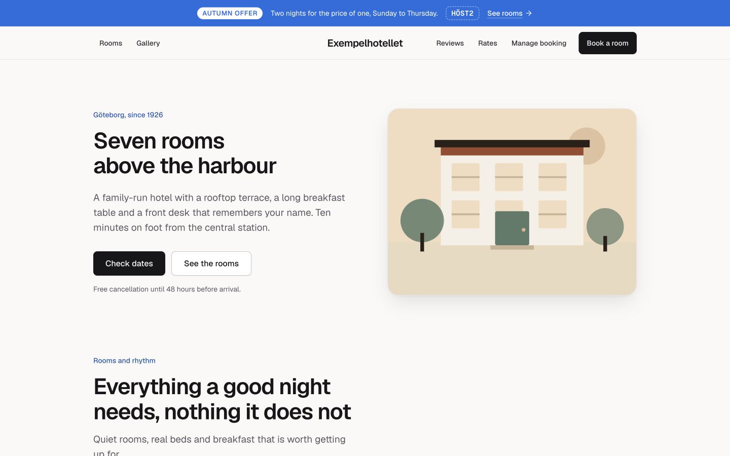 Hotel template